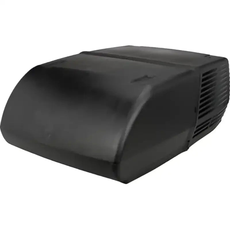 Black Coleman Air Mach 3 13,500 Btu Power Saver A/C unit, ideal for RV, Automotive, Powersports, off-road, marine, and truck accessories. Compact, lightweight, and energy-efficient, perfect for any outdoor adventure. Adjustable settings for personalized comfort. Inside RV,RV Appliances RV Air Conditioner RV Refer,AVADA - Best Sellers,Marine Maintenance
