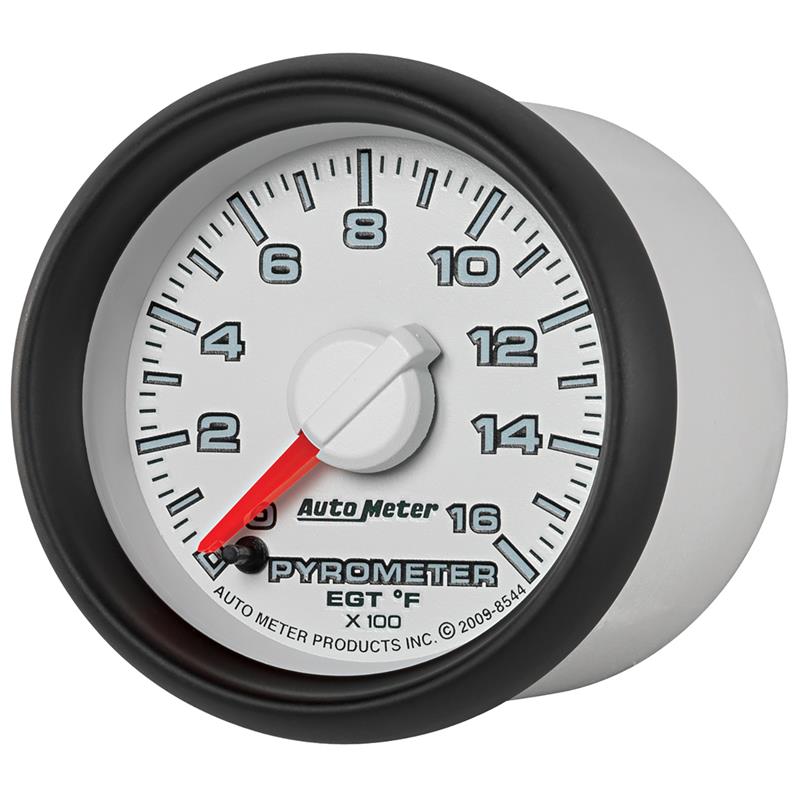 AutoMeter 8544 Autometer Factory Match 52.4mm Full Sweep Electronic 0-1600 Deg F EGT/Pyrometer Gauge