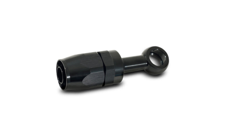 Vibrant 24084 Vibrant -8AN Banjo Hose End Fitting for use with M14 or 9/16in Banjo Bolt - Aluminum Black