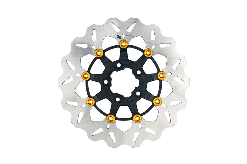Gbrakes Wave Colored Brake Rotors Gbdu073 - Black Gold
