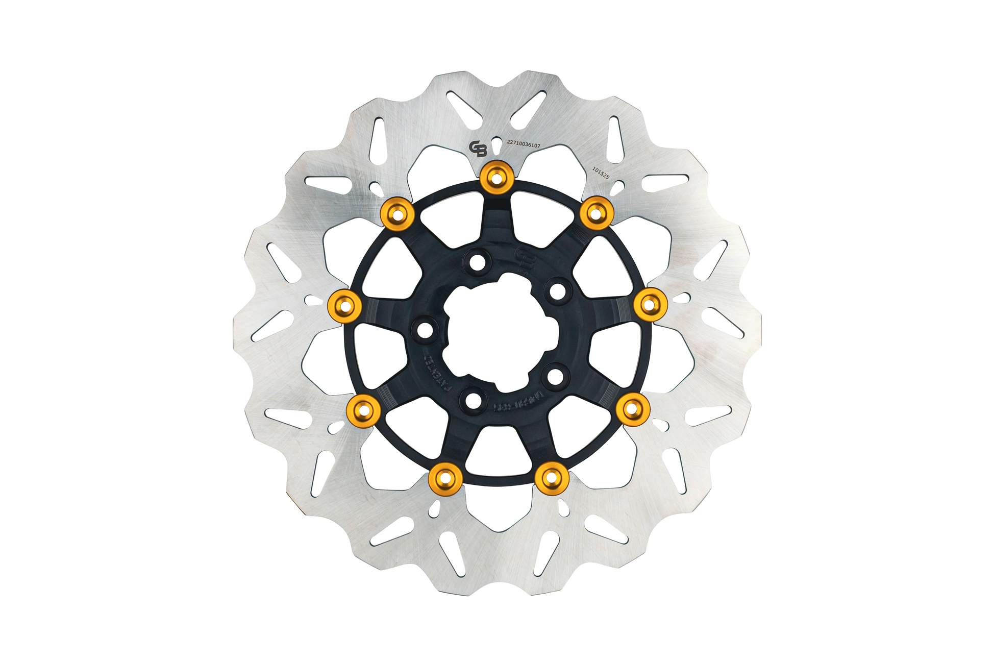 Gbrakes Wave Colored Brake Rotors Gbdu073 - Black Gold