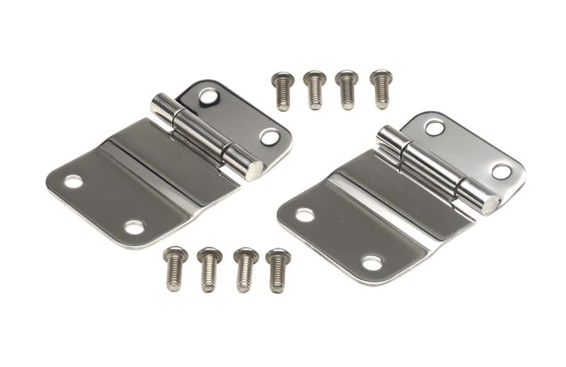 Kentrol 30419 Kentrol 76-86 Jeep CJ7 Tailgate Hinge Pair - Polished Silver