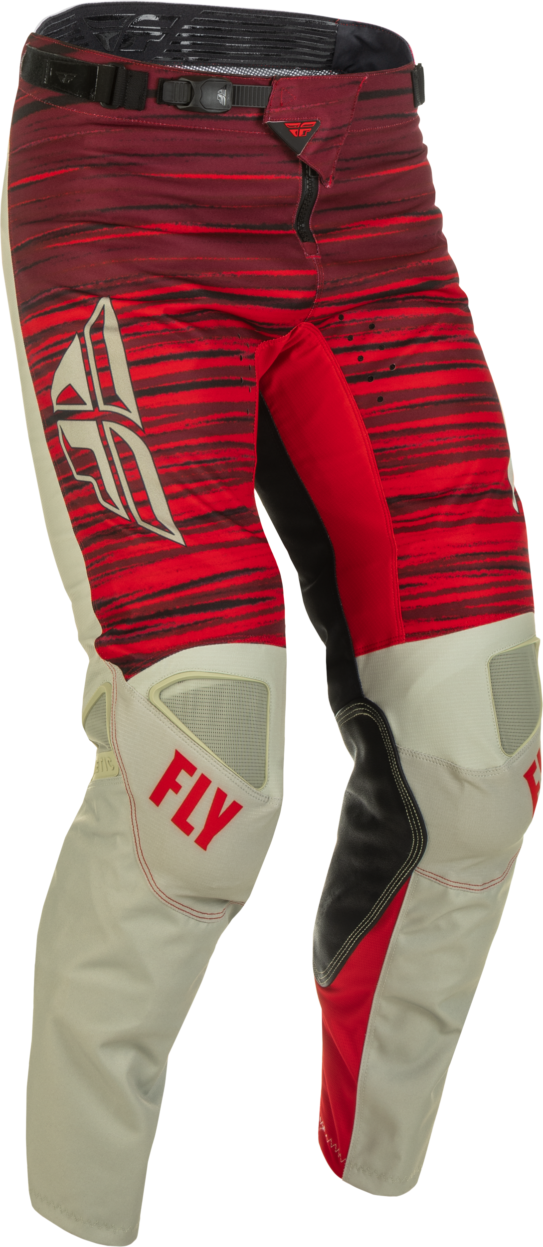 Fly Racing Fly Racing 375-53228 Kinetic Wave Pants Light Grey/Red Sz 28