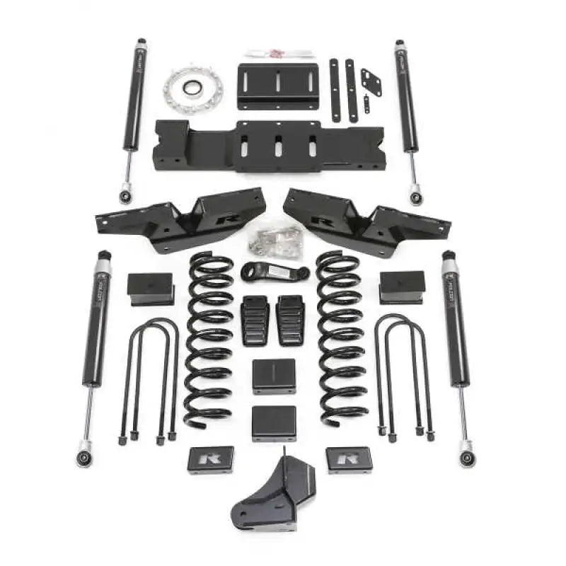 Black truck suspension coil lift kit for the Readylift 4.5 inch lift kit front and rear