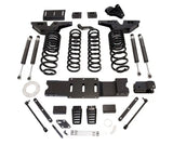 Black truck suspension lift kit with Falcon shocks for a 6-inch lift upgrade