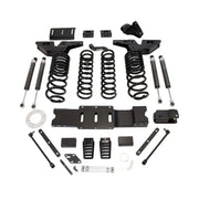 Black truck suspension lift kit with Falcon shocks for a 6-inch lift upgrade