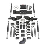 Black truck lift kit with Falcon shocks for increased ground clearance