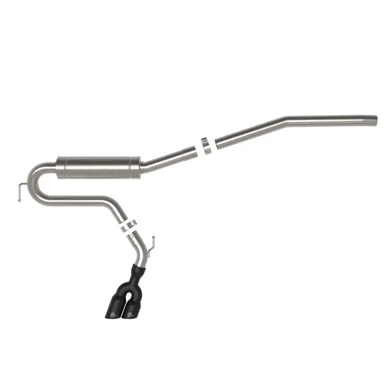 aFe 49-33144-B 49-33144-B aFe Rebel Series 2.5in 409 SS Cat-Back Exhaust w/ Black Tip 2022 Ford Maverick