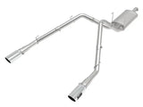 Dual exhaust system from 49-42074-P AFE Apollo GT Cat-Back Exhaust System for better performance