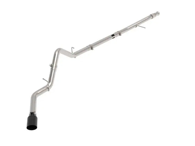 aFe 49-44128-B aFe Large Bore-HD 3" 409SS DPF-Back 20-21 GM Trucks L6-3.0L (td) LM2 - Black Tip