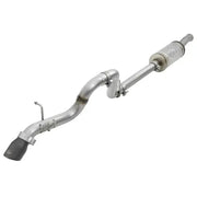 Silver exhaust system with black tip for 49-48075-B AFE Mach Force-Xp Cat-Back Exhaust System