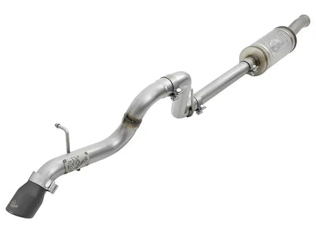 Silver exhaust system with black tip for 49-48075-B AFE Mach Force-Xp Cat-Back Exhaust System