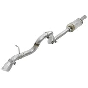 Shiny metal exhaust system from AFE Mach Force-Xp Cat-Back Exhaust Syst for performance