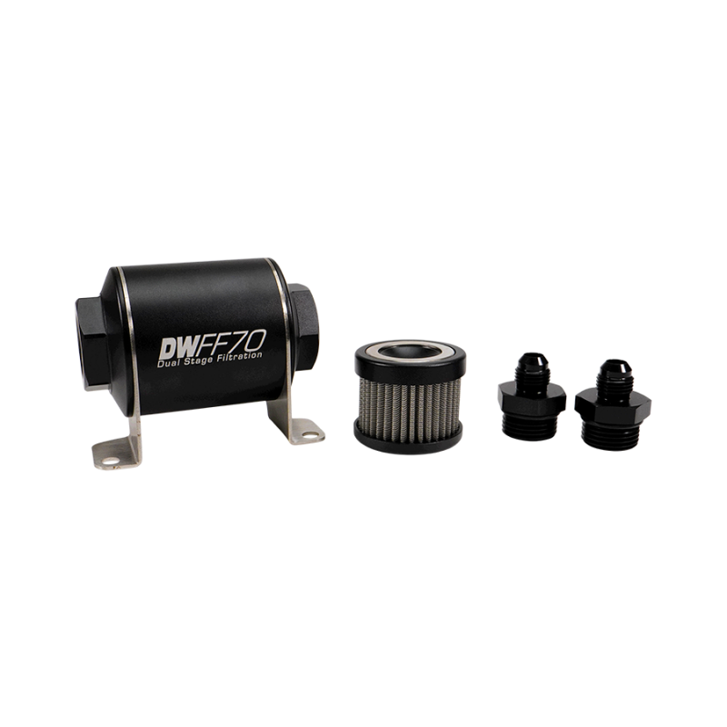 DEATSCHWERKS 8-03-070-010K-6 -6AN 10 MICRON 70MM IN-LINE FUEL