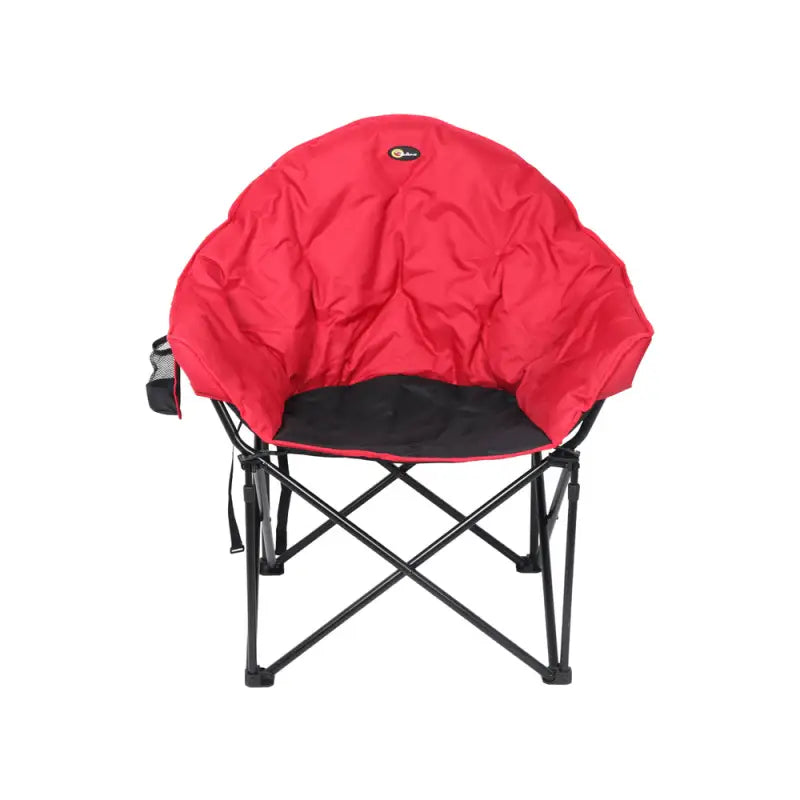 49579H Faulkner Big Dog Bucket Chair in Burgundy/Black, showcasing its spacious and comfortable bucket design with durable construction for outdoor relaxation.