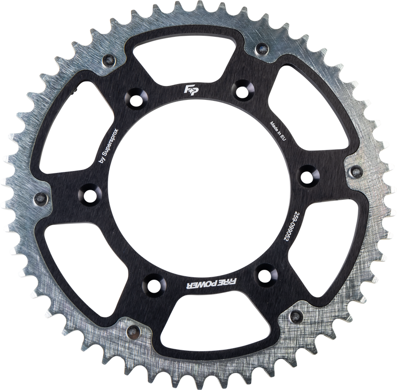 FPH-990-52-BLK Fire Power Rear Sprocket Hybrid 52T Blk/Sil