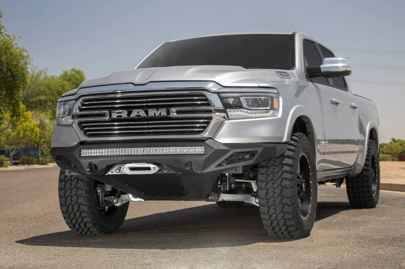 Addictive Desert Designs F551422770103 Addictive Desert Designs 19 Ram 1500 Stealth Fighter Front Bumper w/ Winch Mount & Sensor Cut Outs - F551422770103