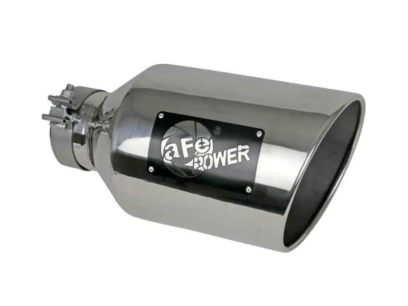 aFe 49T40801-P15 aFe Power MACH Force-Xp 304 Stainless Steel Clamp-on Exhaust Tip - Polished