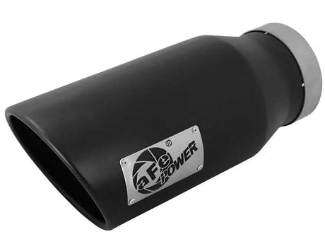 aFe 49t50702-b15 aFe POWER MACH Force-Xp 5in 304 Stainless Steel Exhaust Tip 5In x 7Out x15Lin Bolt-On Right-Blk