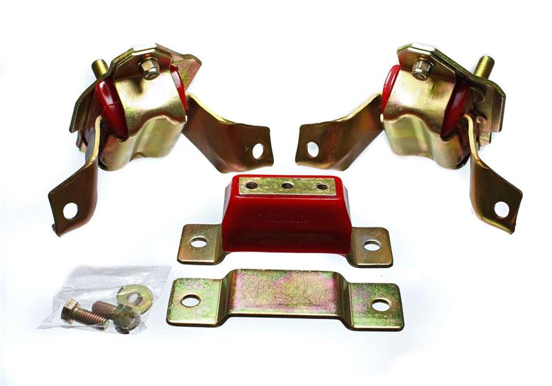 Energy Suspension 4.1124R Energy Suspension 84-95 Ford Mustang 5.0 (302c.i.) V8 Red Motor & Transmission Mount Set