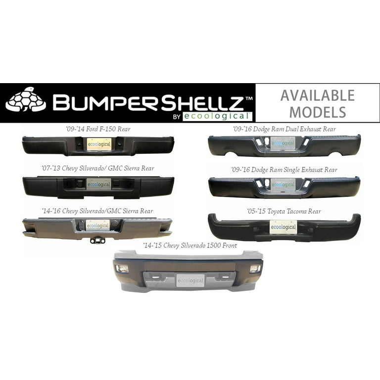 BT1002 Ecoological Matte Black Bumper Overlay