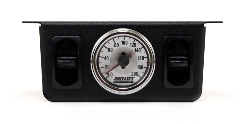 Air Lift 26229 Air Lift Dual Needle Gauge With Two Paddle Switches- 200 PSI