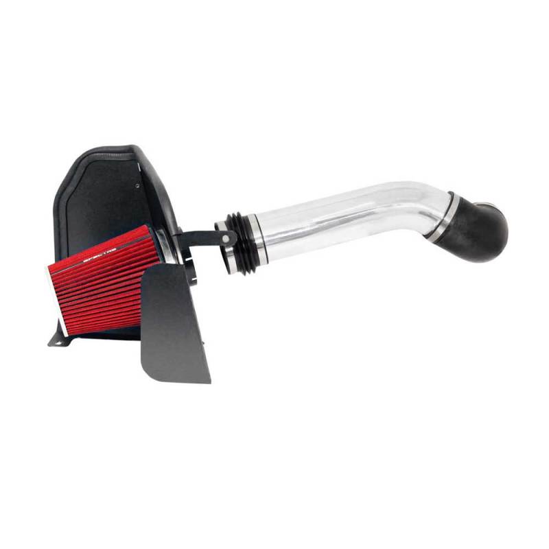 Spectre 9910 Spectre 07-08 GM Truck V8-4.8/5.3/6.0L F/I Air Intake Kit - Clear Anodized w/Red Filter
