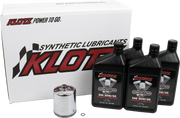 Klotz Basic 4 Quart Synthetic Engine Oil and Chrome Filter Kit Oil Change Kit KH-101 - 4QT
