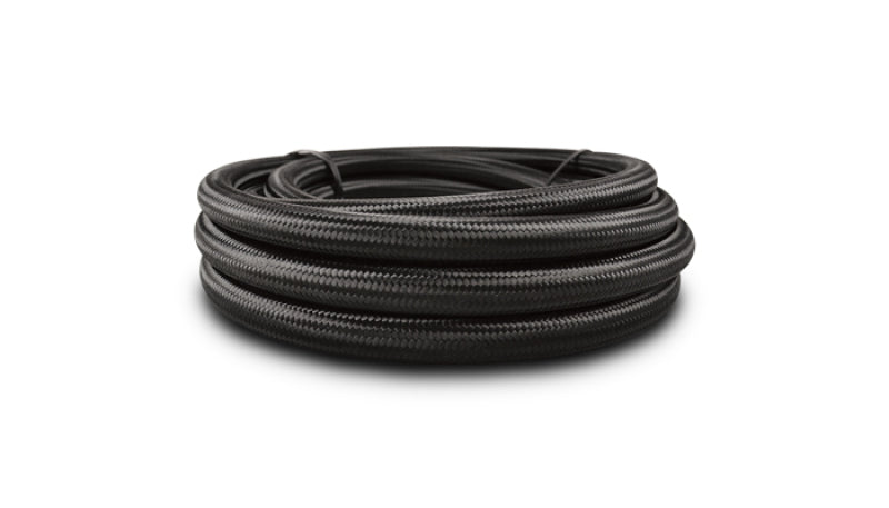 Vibrant 11954 Vibrant -4 AN Black Nylon Braided Flex Hose (2 foot roll)