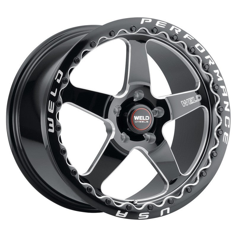 Weld S90480067P50 Weld S904 18x10 Ventura Beadlock 5x114.3 ET50 BS7.50 Gloss BLK MIL DIA 78.1 - S90480067P50