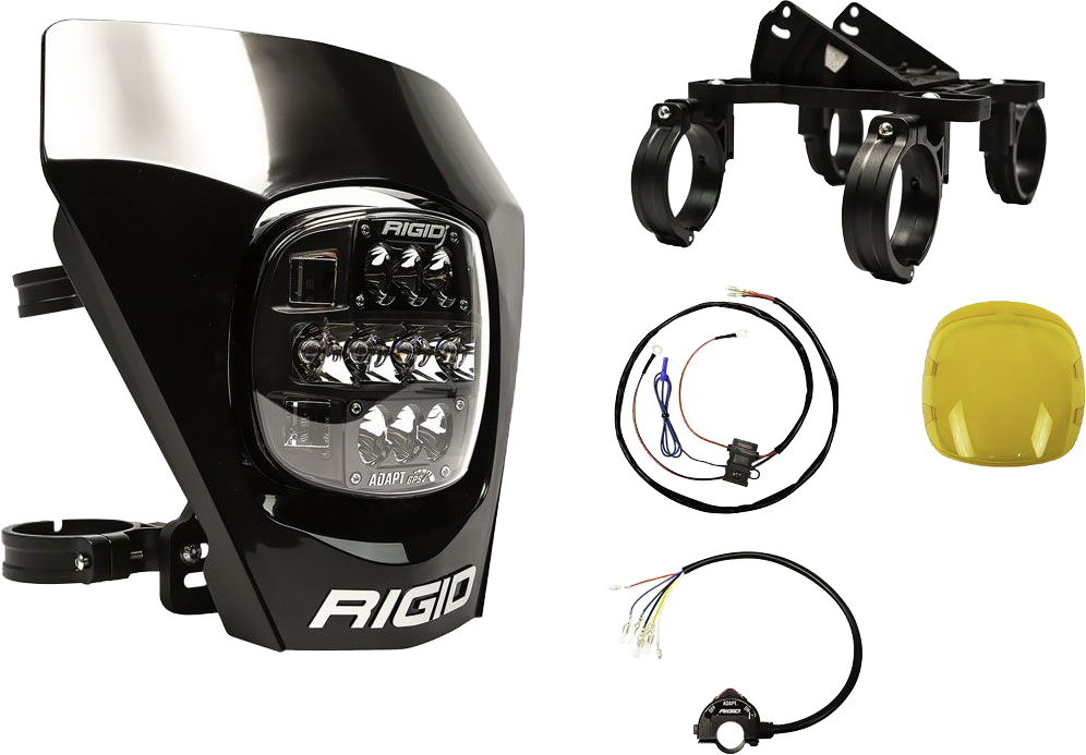 Rigid Adapt XE Extreme LED Enduro Moto Kit Illumination 300416 - Black