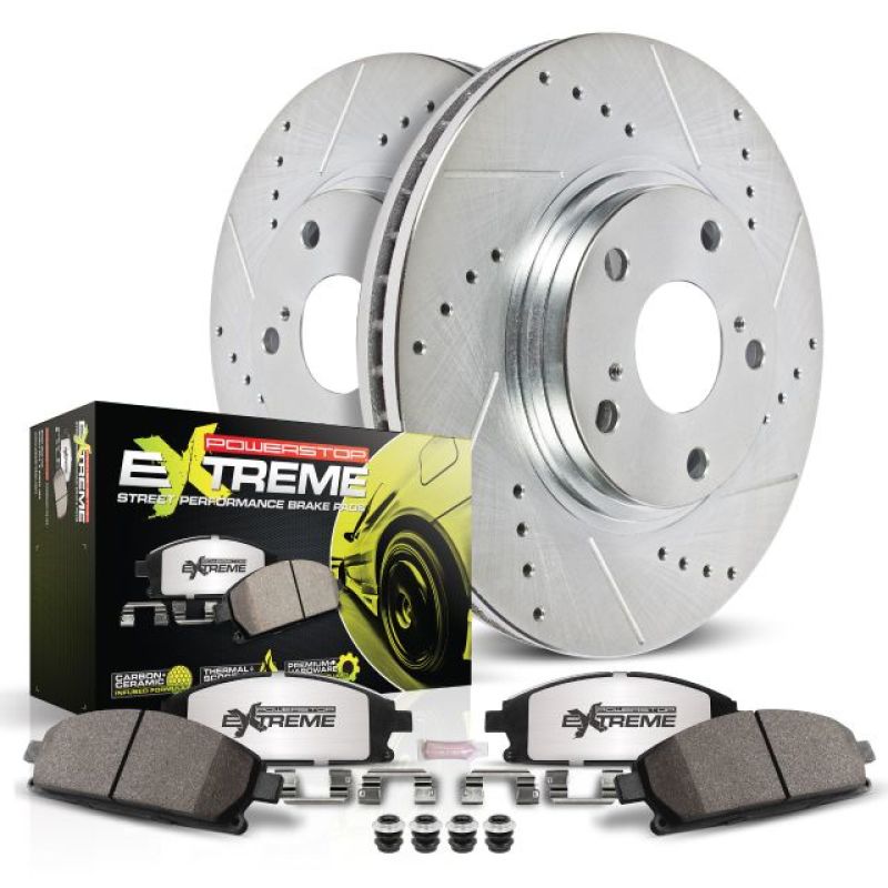 PowerStop K5732-26 Power Stop 01-06 BMW M3 Rear Z26 Street Warrior Brake Kit