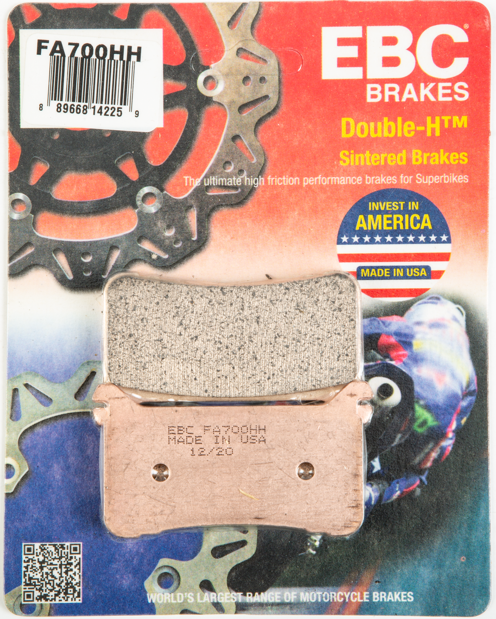 EBC Sintered HH Brake Pads FA700HH - FA700HH Double-H