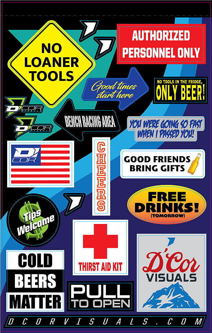 40-90-123 D-Cor Decal Sheet Fridge Kit Decal Sheet Fridge Kit