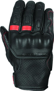 Speed and Strength 892323 Speed and Strength Twist of Fate Leather Gloves Black/Red - XL - 892323