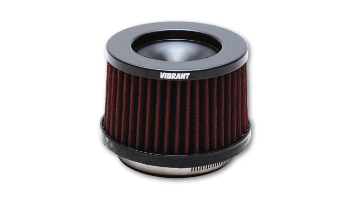 Vibrant 10932 Vibrant The Classic Perf Air Filter 4.75in O.D. Cone x 3-5/8in Tall x 5in inlet I.D. Turbo Outlets