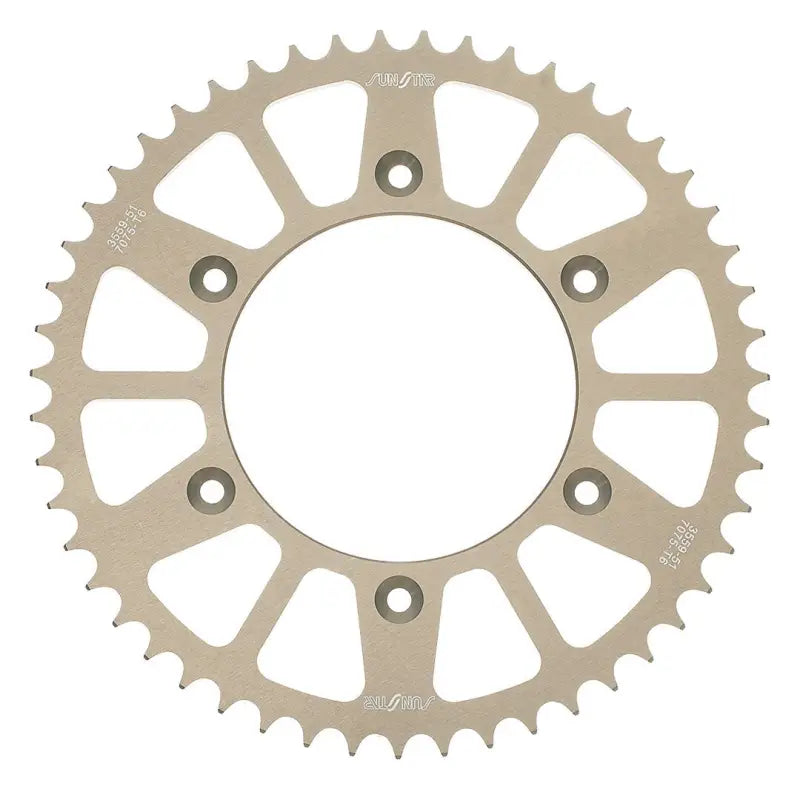 5-142948BK Sunstar Rear Sprocket Aluminum 48T-420 Blk Yam - Sprockets
