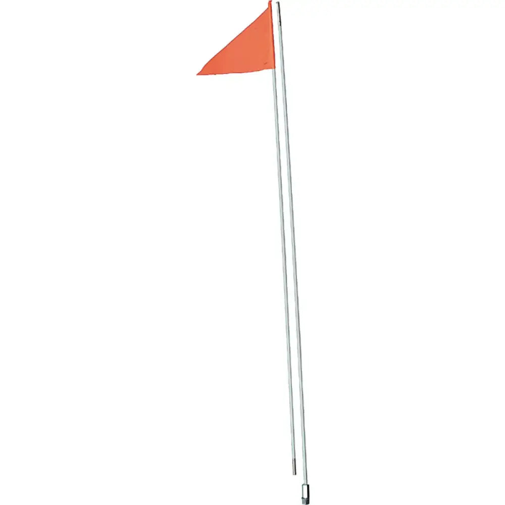 #5 2 Piece Fiber Pole   Side Mount Safety Flag 