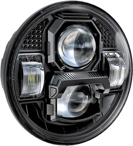 5 3/4’’ Led Headlight Rugged Ultra View Black