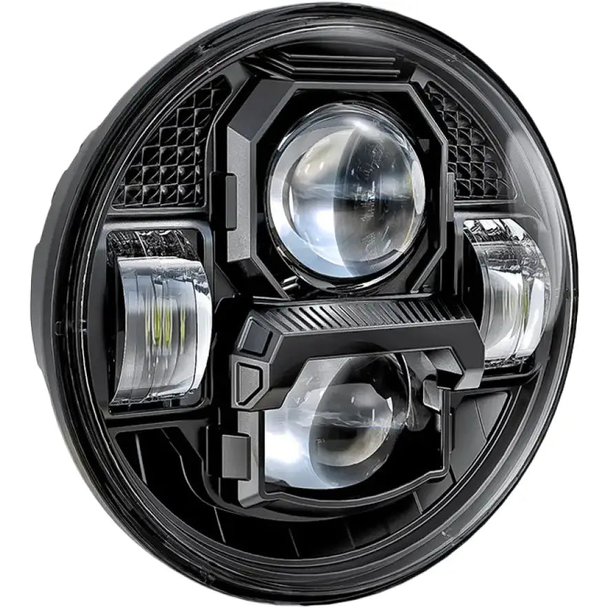 5 3/4’’ Led Headlight Rugged Ultra View Black