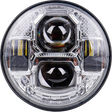 5 3/4’’ Led Headlight Rugged Ultra View Chrome