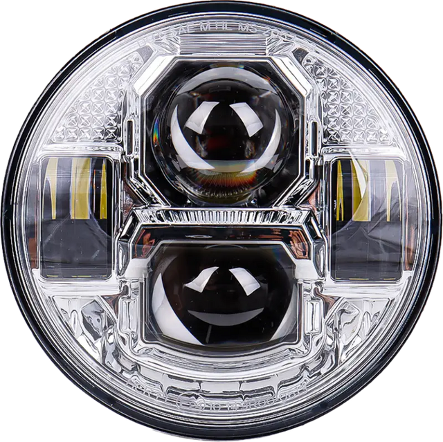 5 3/4’’ Led Headlight Rugged Ultra View Chrome
