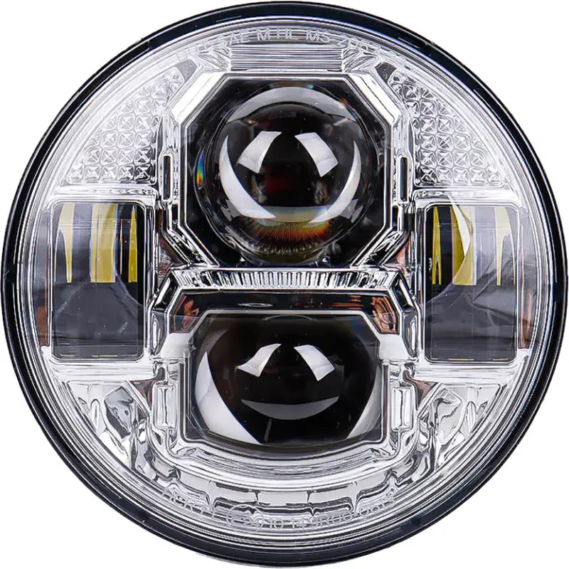5 3/4’’ Led Headlight Rugged Ultra View Chrome