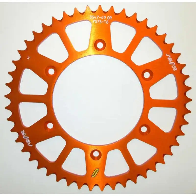 SUNSTAR 5-354749OR Rear Sprocket Aluminum 49t 520 Org Hus/Husq/Ktm