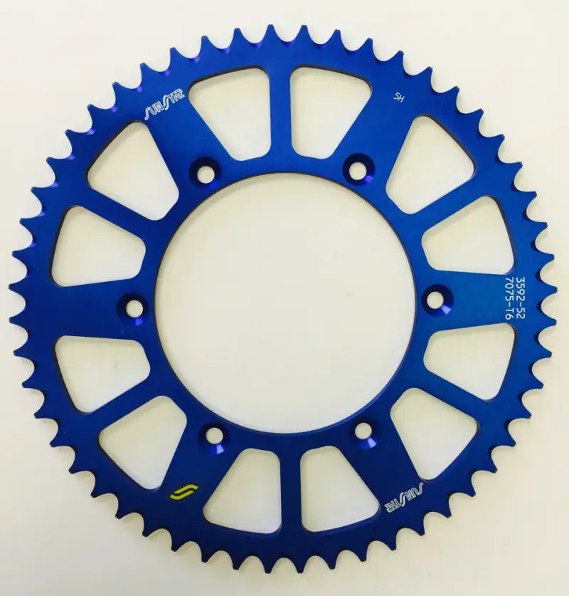 5-359252BL Rear Sprocket Aluminum 52t 520 Blu Hon/Yam 