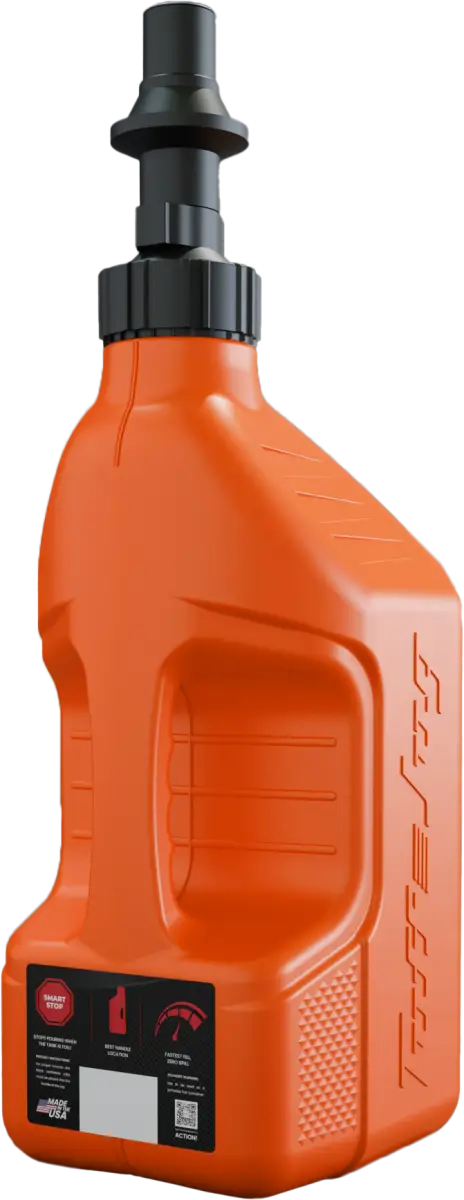 Utility Container Orange W/ Orange Cap 5 Gal - TUFF JUG