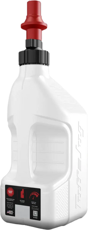 Utility Container White W/Red Cap 5gal - TUFF JUG