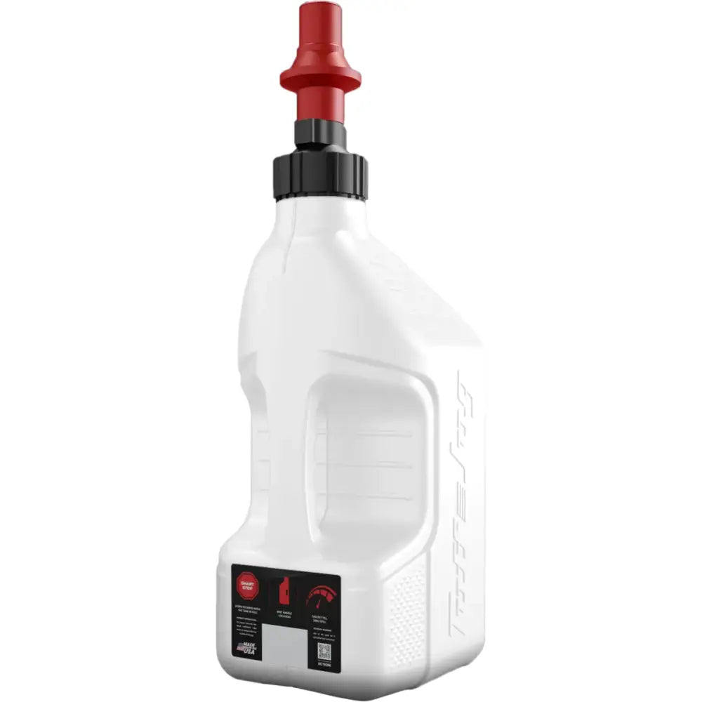Utility Container White W/Red Cap 5gal - TUFF JUG