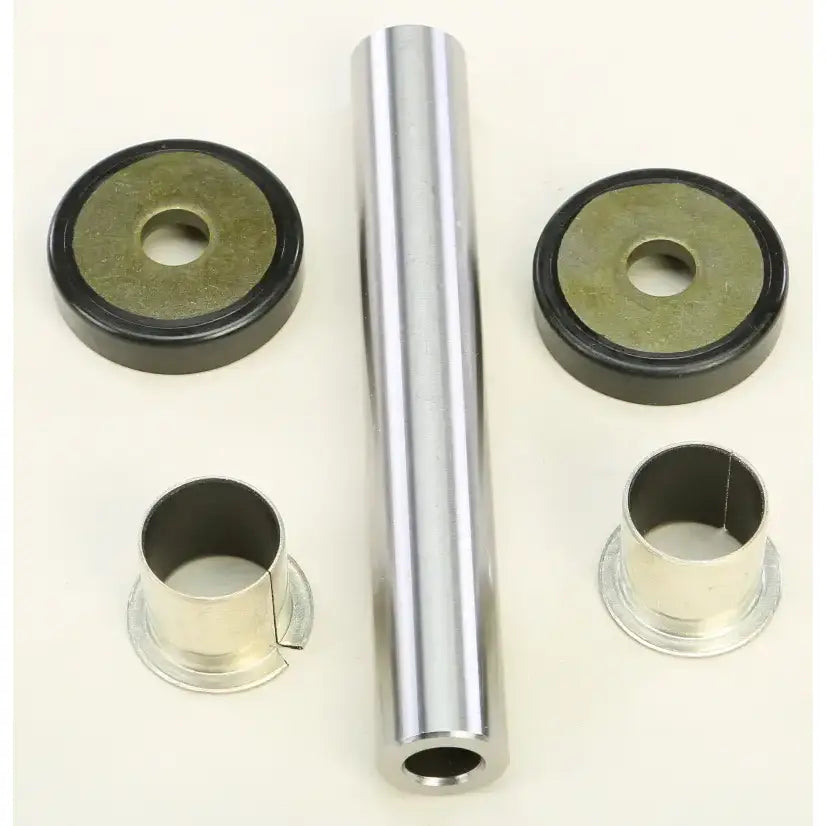 Cylindrical metal pin with bushings and seals.