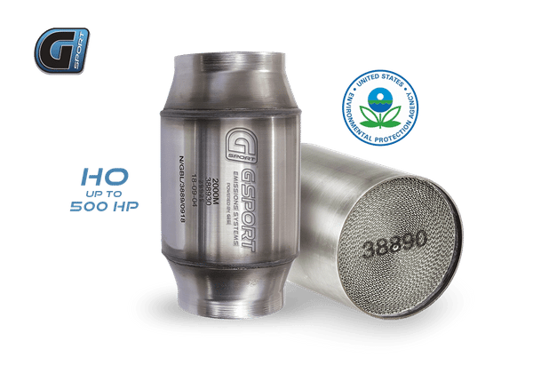 GESI G-Sport 300 CPSI EPA Compliant 3in Inlet/Outlet 4in Dia Body x 7in OAL Catalytic Converter